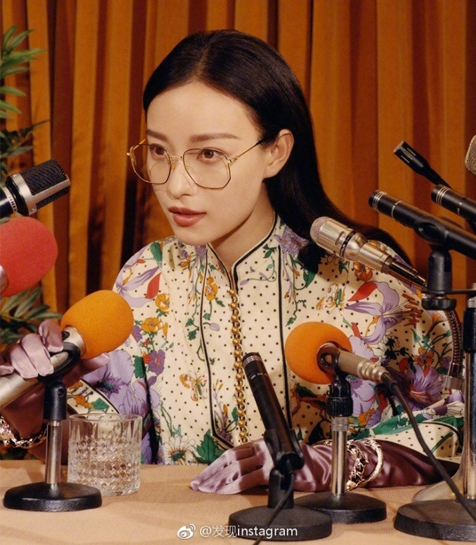 南京倪妮Gucci复古文艺范儿眼镜广告大片