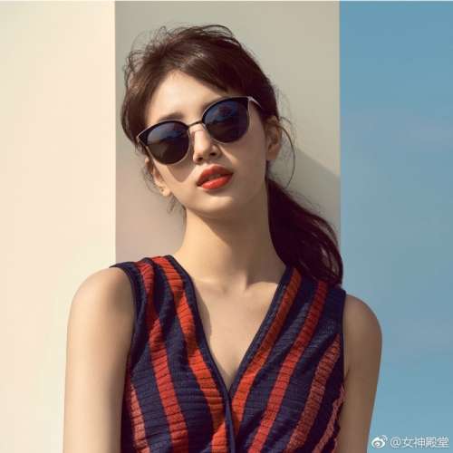 韩国明星秀智广告代言各种墨镜搭配小仙女