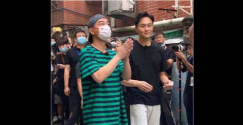 张智霖录节目被偶遇？与陈小春同框太显帅，林晓峰近照油腻发福