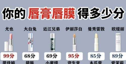 润唇膏狂魔的榜单来了！平平无奇却实力在线