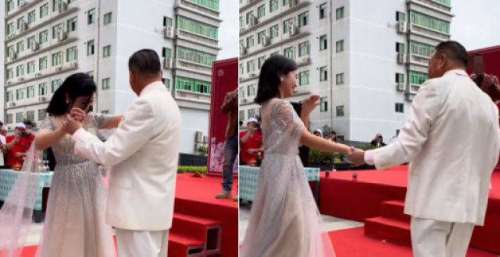 64岁万梓良高调现身活动！拉女司仪手亲密跳舞，女方一脸娇羞