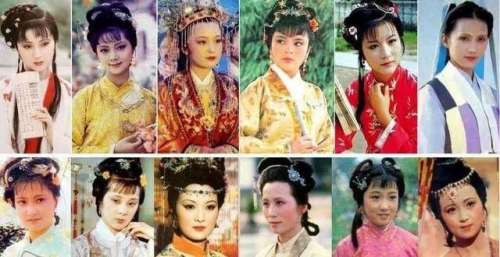 87《红楼梦》“金陵十二钗”扮演者年轻照片，没想到当年金莉莉这么漂亮
