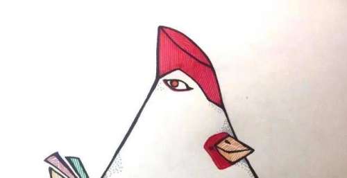 网络人气第一落选金鸡奖主视觉海报，《雄鸡凝视》作者回应