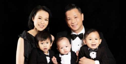 胡杏儿晒6年前喝交杯酒旧照，高调表白老公庆祝铁婚，全家福曝光