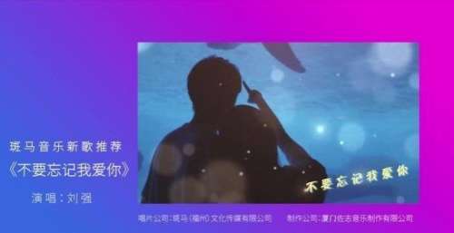 歌曲《不要忘记我爱你》即将上线 由刘强演唱 斑马音乐原创出品