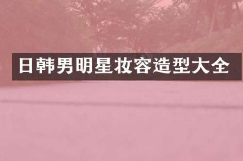 日韩男明星妆容造型大全