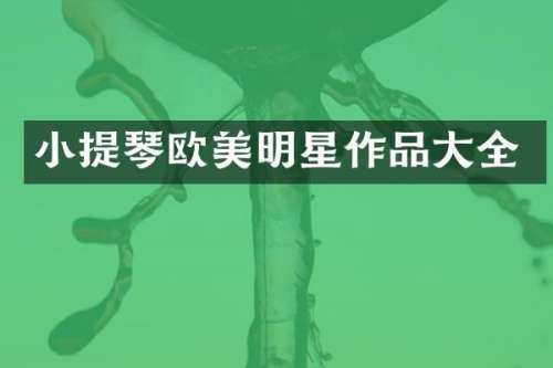 小提琴欧美明星作品大全