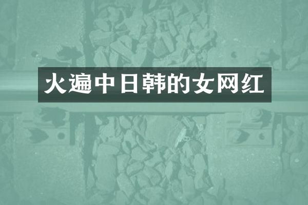 火遍中日韩的女网红