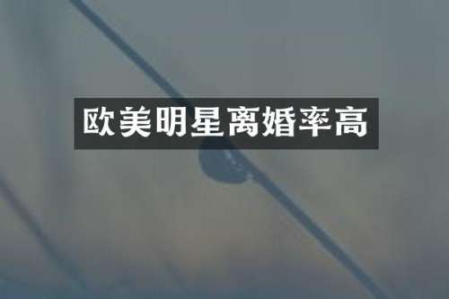 欧美明星高