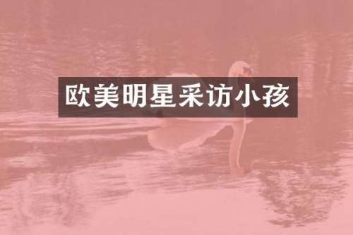 欧美明星采访小孩