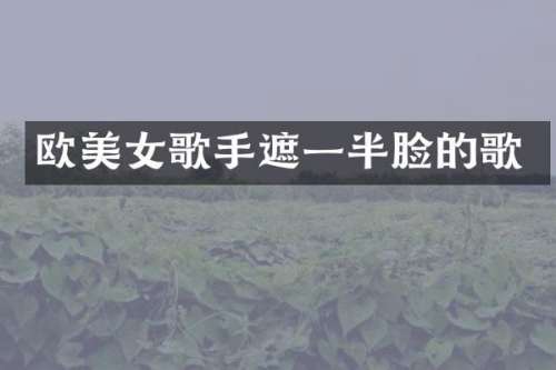 欧歌手遮一半脸的歌
