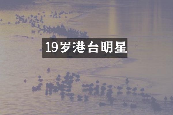 19岁港台明星