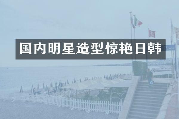 国内明星造型惊艳日韩