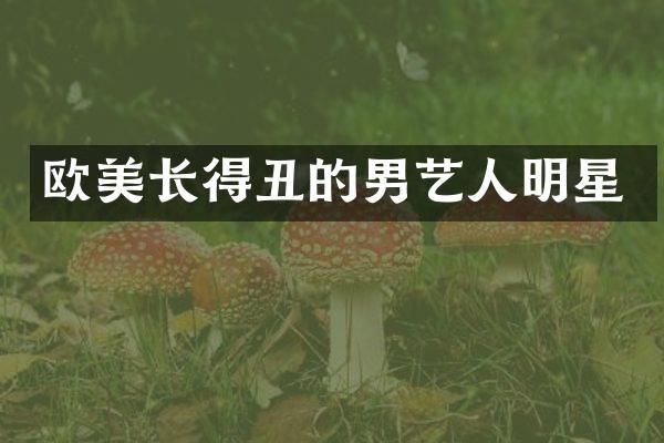 欧美长得丑的男艺人明星