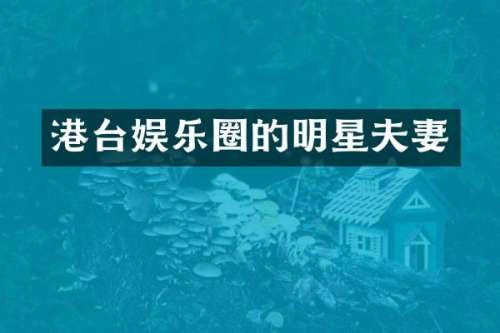 港台娱乐圈的明星夫妻