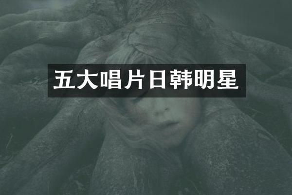五大唱片日韩明星