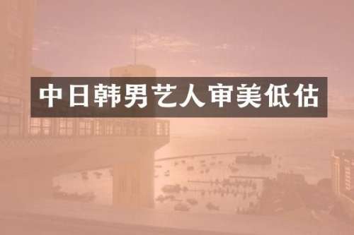 中日韩男艺人审美低估