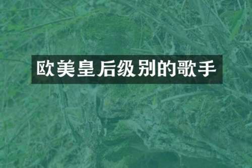 欧美皇后级别的歌手