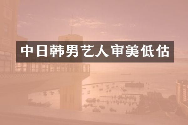 中日韩男艺人审美低估