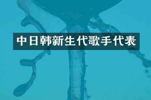 中日韩新生代歌手代表