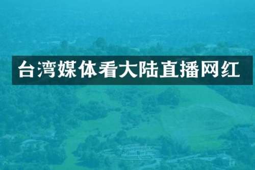 台湾媒体看大陆直播网红