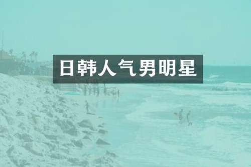 日韩人气男明星