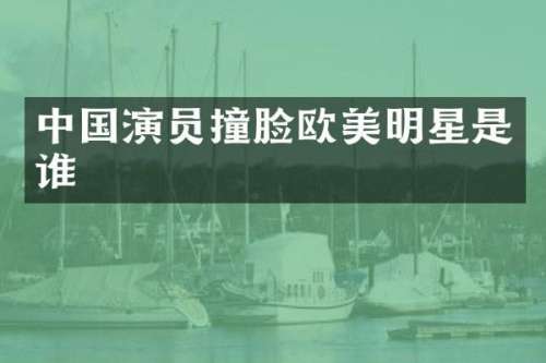 中国演员撞脸欧美明星是谁