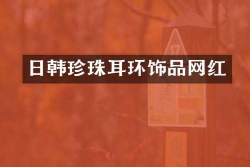 日韩珍珠耳环饰品网红