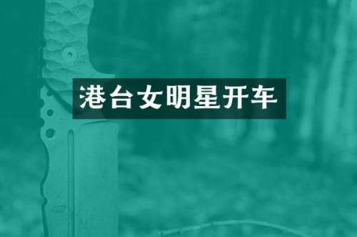 港台女明星开车