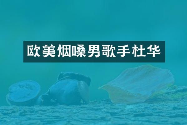 欧美烟嗓男歌手杜华