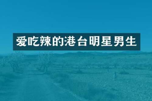 爱吃辣的港台明星男生