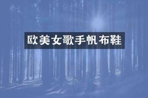 欧歌手帆布鞋