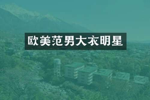 欧美范男大衣明星