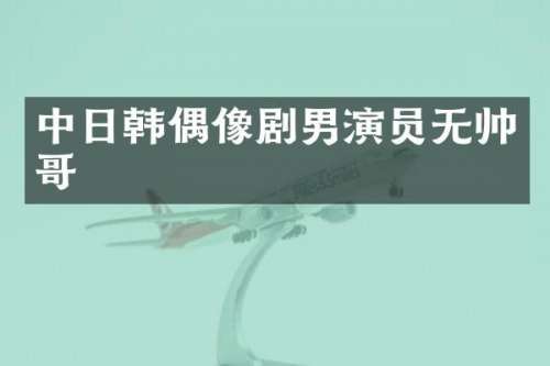 中日韩偶像剧男演员无帅哥