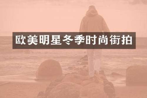 欧美明星冬季时尚街拍