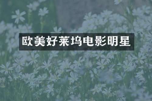 欧美好莱坞电影明星