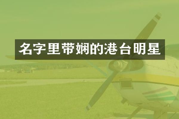 名字里带娴的港台明星