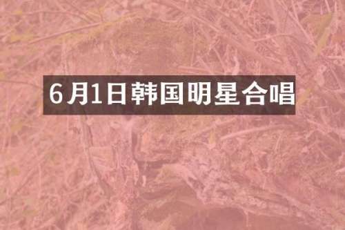 6月1日韩国明星合唱