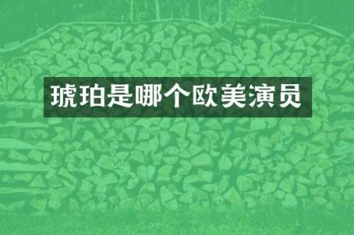 琥珀是哪个欧美演员