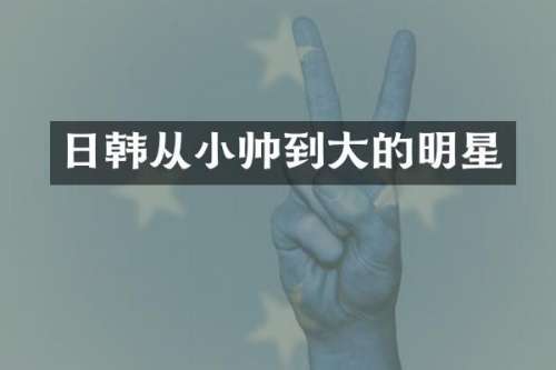 日韩从小帅到大的明星