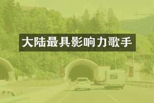 大陆最具影响力歌手