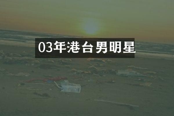 03年港台男明星