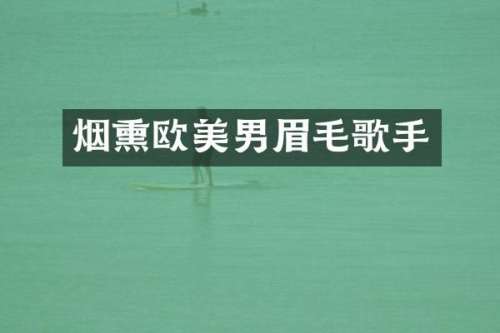 烟熏欧美男眉毛歌手