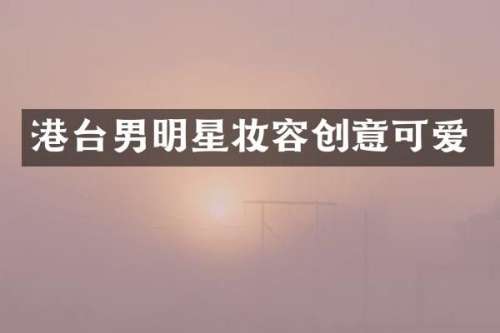 港台男明星妆容创意可爱