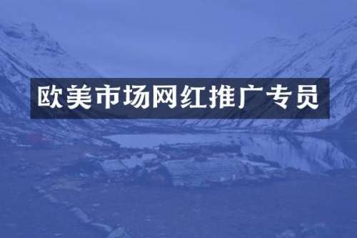 欧美市场网红推广专员