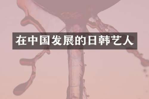 在中国发展的日韩艺人