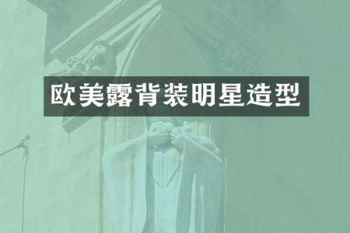 欧美背装明星造型