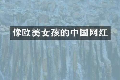 像欧孩的中国网红