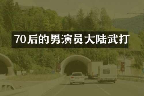 70后的男演员大陆武打