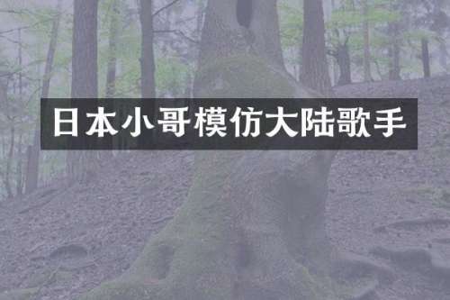 日本小哥模仿大陆歌手